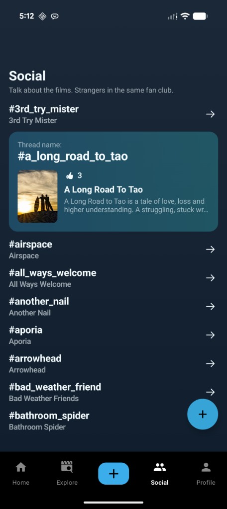 StorieTV social threads